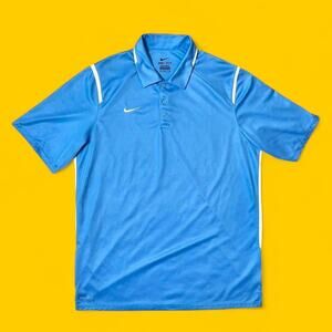 Nike Dri-FIT Performance Polo Shirt – Blue/White – Size M
